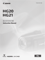 Canon HG21 User manual