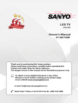 Sanyo XT-43S7200F Owner's manual