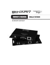 Binary B-500-EXT-330-RS-IP Owner's manual