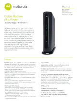 COX Motorola MG7315 Cable Modem User manual