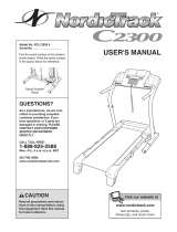 NordicTrack C2300 NTL12905.5 User manual