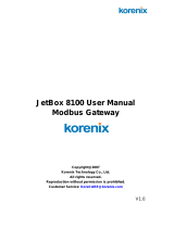 Korenix JetBox 8220 User manual