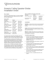 EDWARDS Genesis Ceiling Speaker-Strobe Installation guide