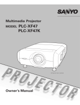 Sanyo PLC-XF47 Owner's manual