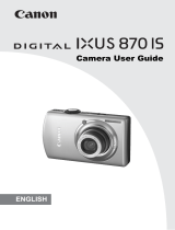 Canon IXUS 870 IS Owner's manual