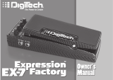 DigiTech EX-7 Expression Factory User manual