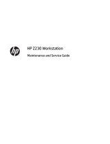 HP Z230 Small Form Factor Workstation User guide