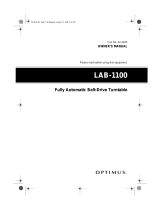 Optimus LAB-1100 User manual