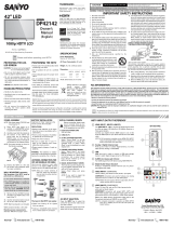 Sanyo DP46812 Owner's manual