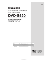 Yamaha DVD-S520 User manual