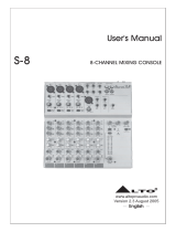 Alto S-8 User manual
