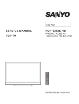 Sanyo PDP-63XR7HB User manual
