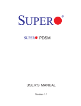 Supermicro PDSMI User manual