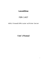 LevelOne FBR-1407 User manual