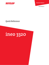 Develop ineo 3320 Reference guide