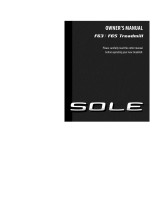 Sole F63 Owner's manual