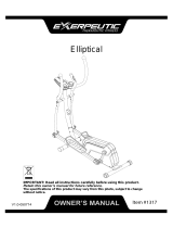 Exerpeutic 1317 Owner's manual