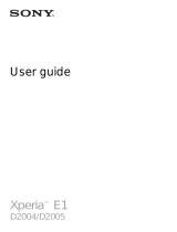 Sony Xperia E1 User manual
