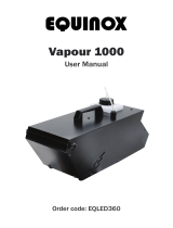 Equinox Systems Vapour 1000 User manual