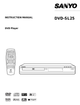 Sanyo DVD-SL25 User manual