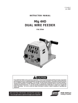 ESAB Mig 4HD Dual Wire Feeder User manual