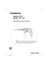 Hitachi DV16V Handling Instructions Manual