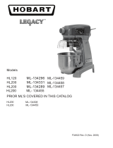Hobart LEGACY ML-134308 User manual
