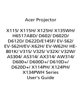 Acer X134PWH User manual