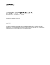 Compaq Presario CQ20-200 - Notebook PC Maintenance And Service Manual