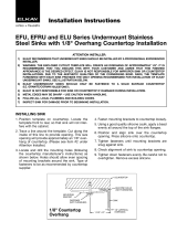 Elkay EFU131610DBG Installation guide
