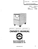 Miller HG019525 Owner's manual