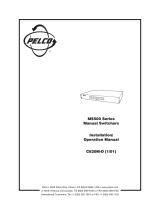 Pelco MS518AFL User manual