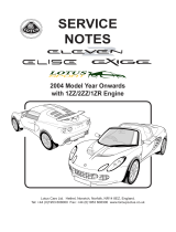 Lotus 2004 Exige Service Notes