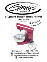 Ginnys 5-Qt Batch Boss Stand Mixer User manual