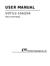 CTC Union VDTU2-204 User manual