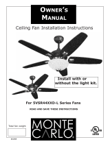 Monte Carlo Fan Company 5vsr44XXd-l series Owner's manual