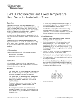 EDWARDS E-PHD Photoelectric and Fixed Temperature Heat Detector Installation guide