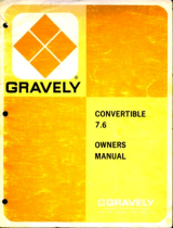 Gravely CONVERTIBLE 7.6 User manual