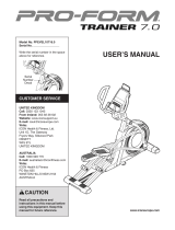 Pro-Form TRAINER 7.0 PFEVEL10716.0 User manual