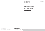 Sony STR-DA3700ES Operating instructions