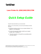 Brother HL-1270N Owner's manual