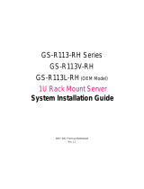 Gigabyte GS-R113V-RH System Installation Manual