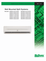 McQuay MWM020GR User manual