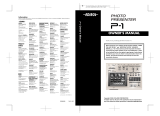 Edirol P-1 Owner's manual