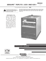 Lincoln Electric Idealarc R3R-600-I User manual