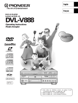 Pioneer DVL-V888 Owner's manual