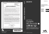 Sony MZ-RH910 Operating instructions
