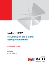 ACTi Indoor PTZ on Dropped Ceiling with Flush Mount Installation guide