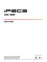 LG-Ericsson iPecs GDC-500H User manual