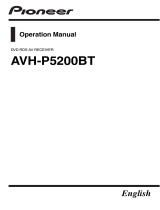 Pioneer AVH-P5200BT User manual